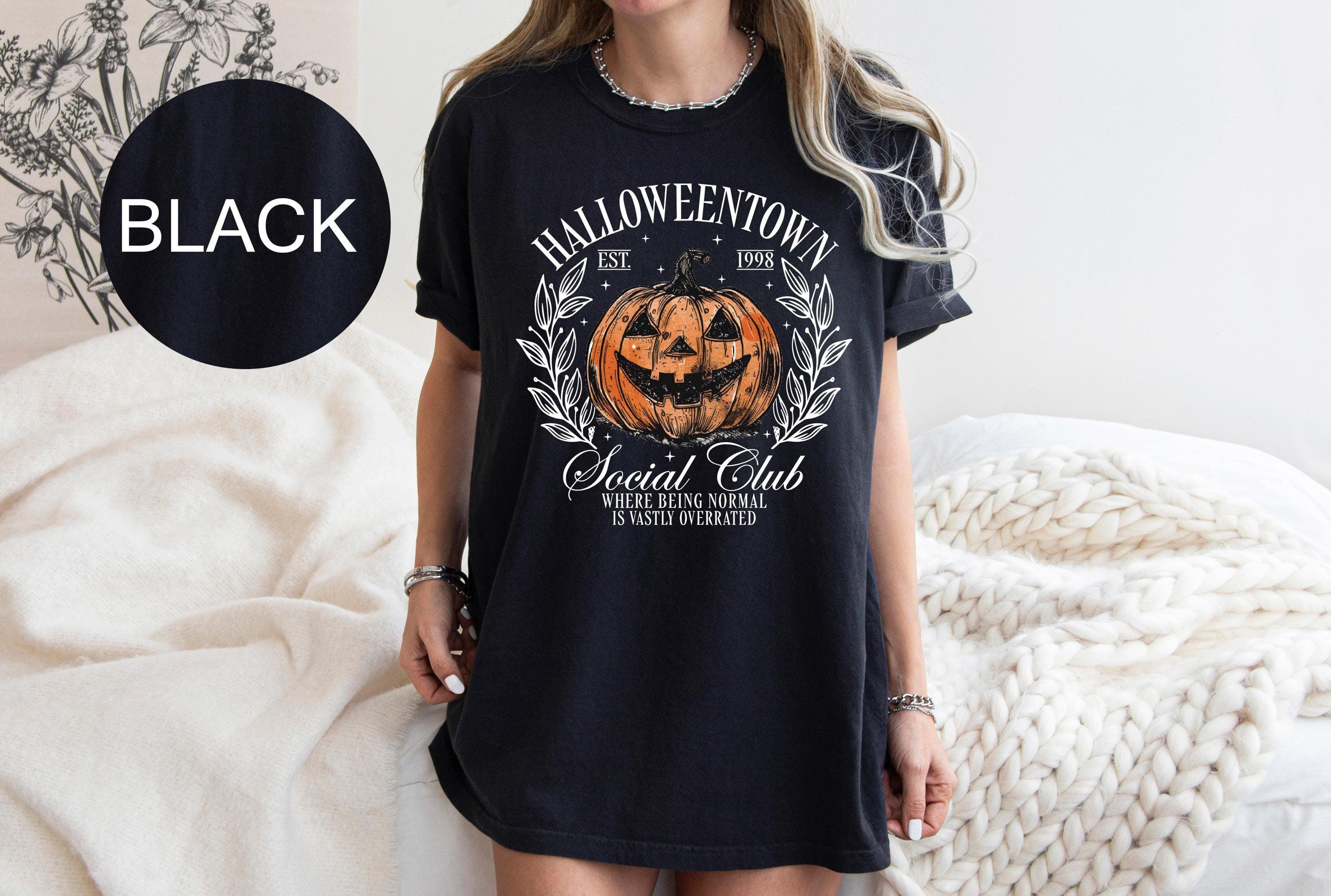 Halloween Pumpkin Shirt, Halloween Town Shirt,  1998 Social Club Shirt, Halloweentown 1998 Shirt, Fall Shirt, Fall season shirt, vintage