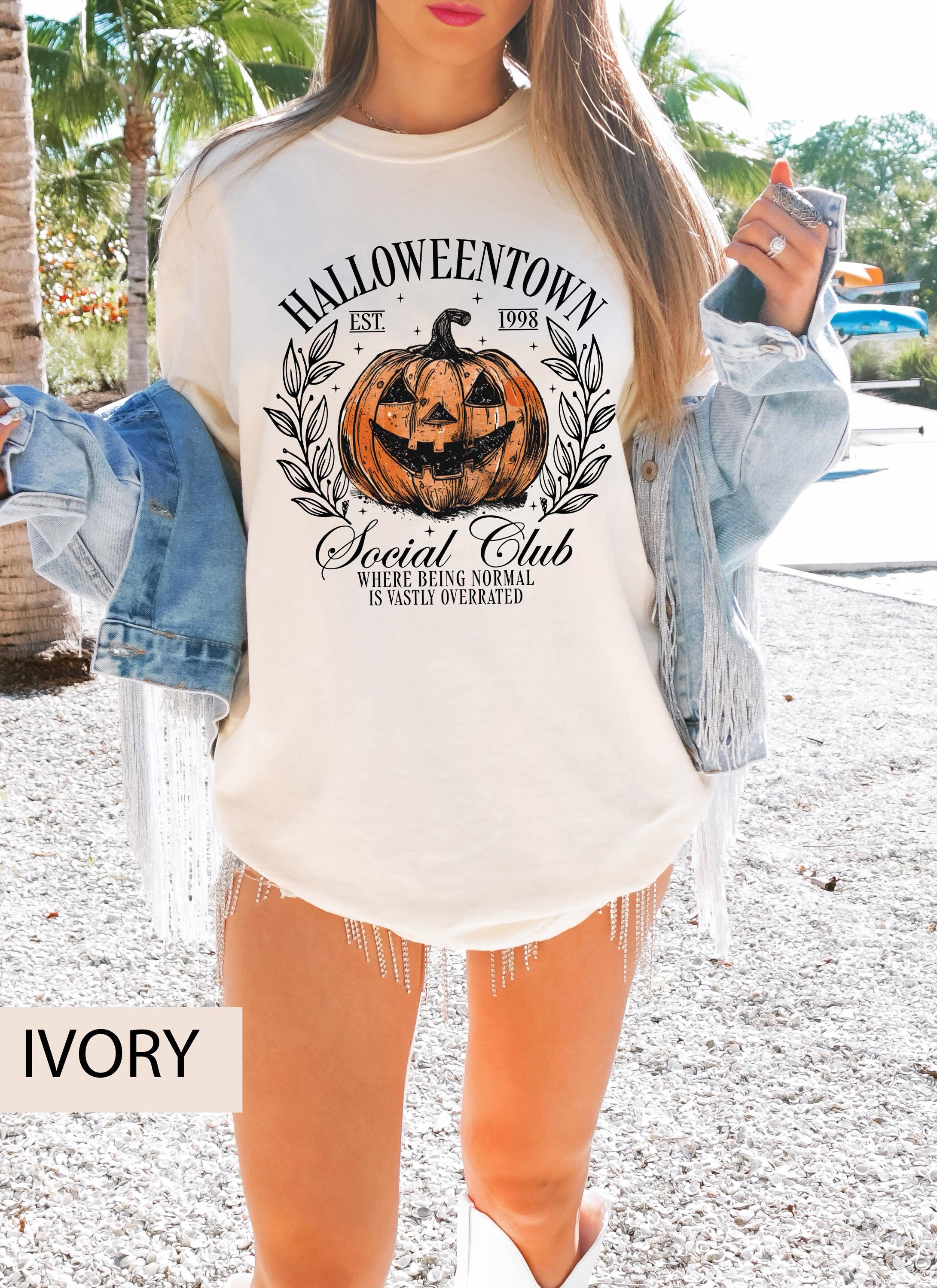 Halloween Pumpkin Shirt, Halloween Town Shirt,  1998 Social Club Shirt, Halloweentown 1998 Shirt, Fall Shirt, Fall season shirt, vintage