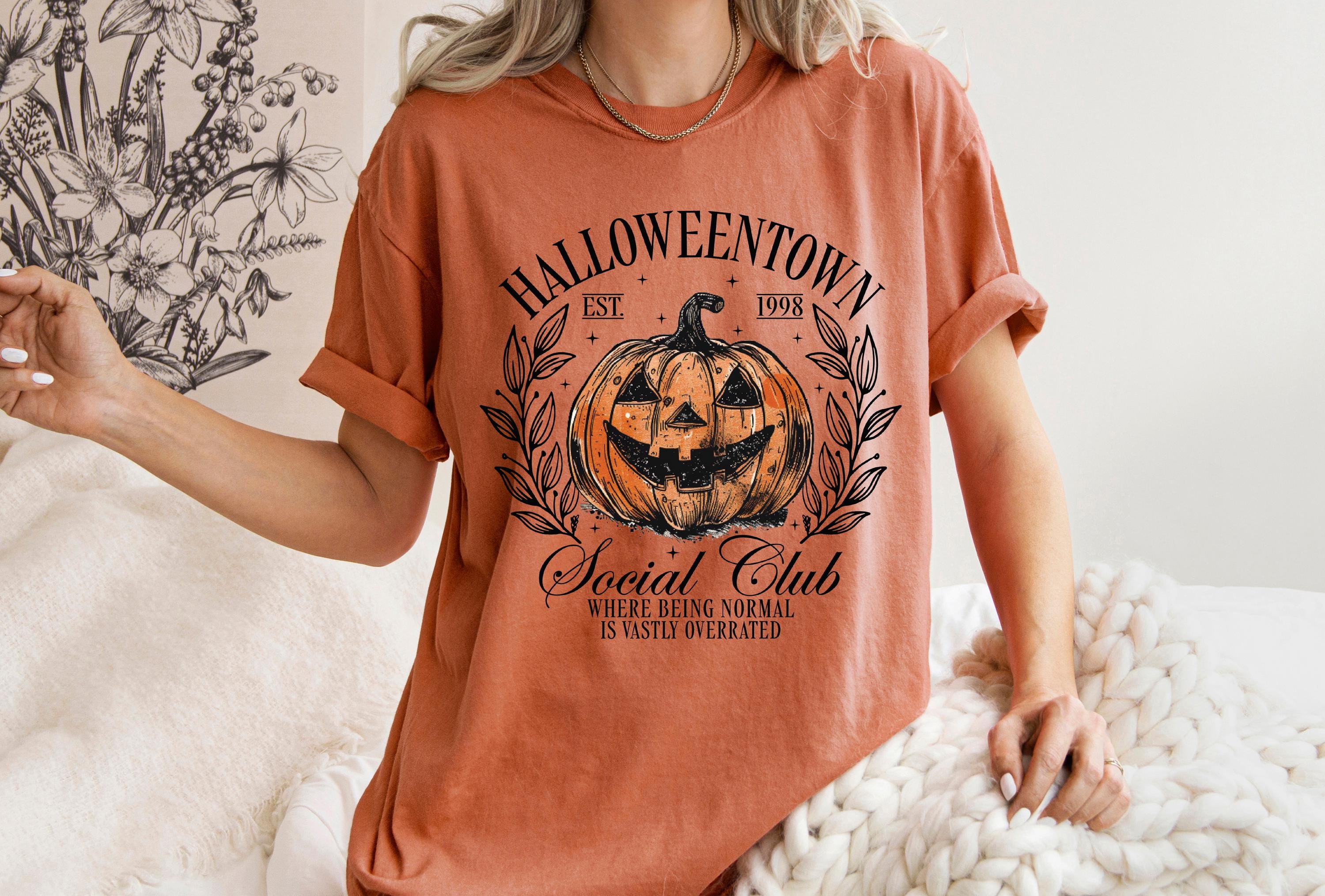 Halloween Pumpkin Shirt, Halloween Town Shirt,  1998 Social Club Shirt, Halloweentown 1998 Shirt, Fall Shirt, Fall season shirt, vintage