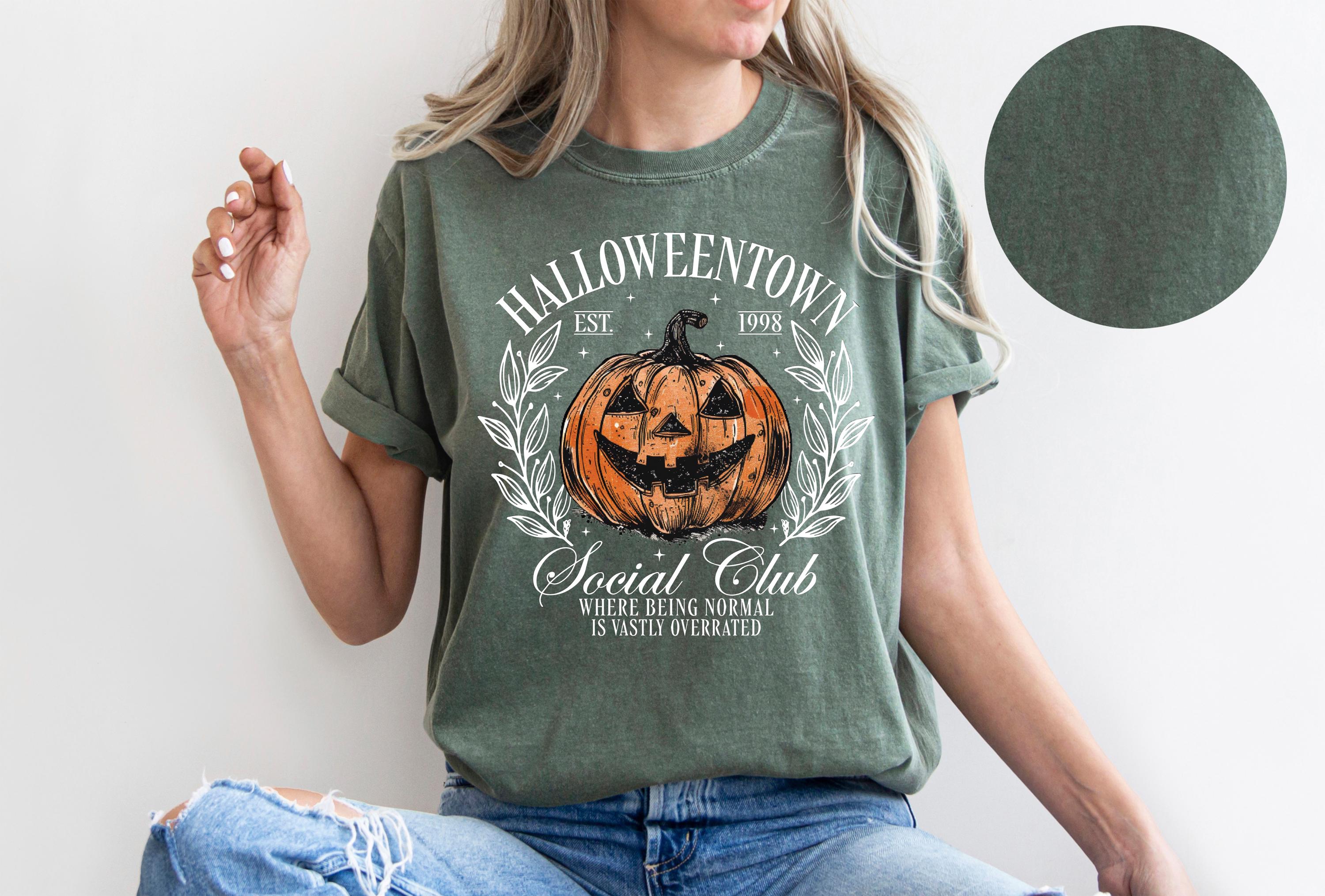 Halloween Pumpkin Shirt, Halloween Town Shirt,  1998 Social Club Shirt, Halloweentown 1998 Shirt, Fall Shirt, Fall season shirt, vintage