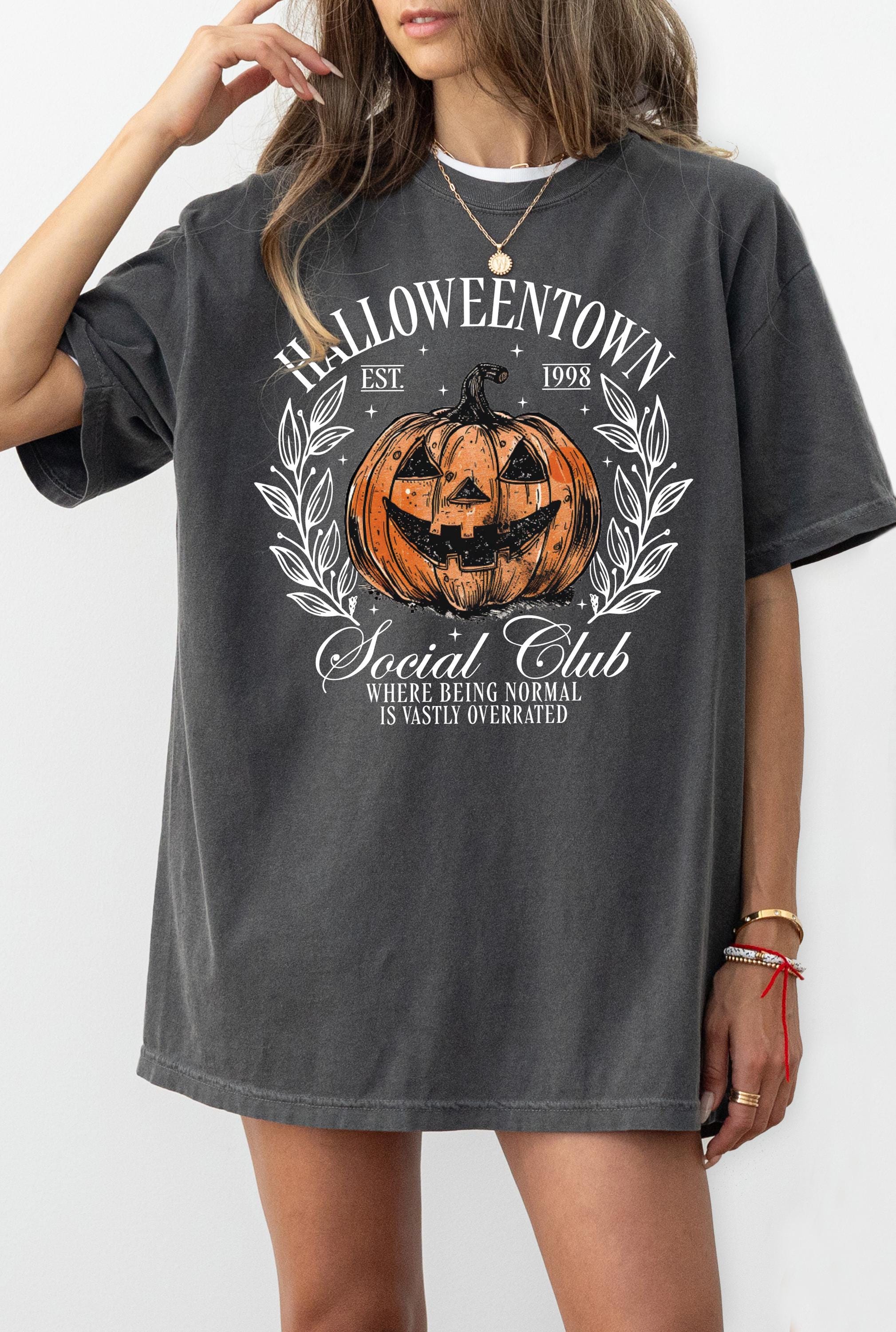 Halloween Pumpkin Shirt, Halloween Town Shirt,  1998 Social Club Shirt, Halloweentown 1998 Shirt, Fall Shirt, Fall season shirt, vintage