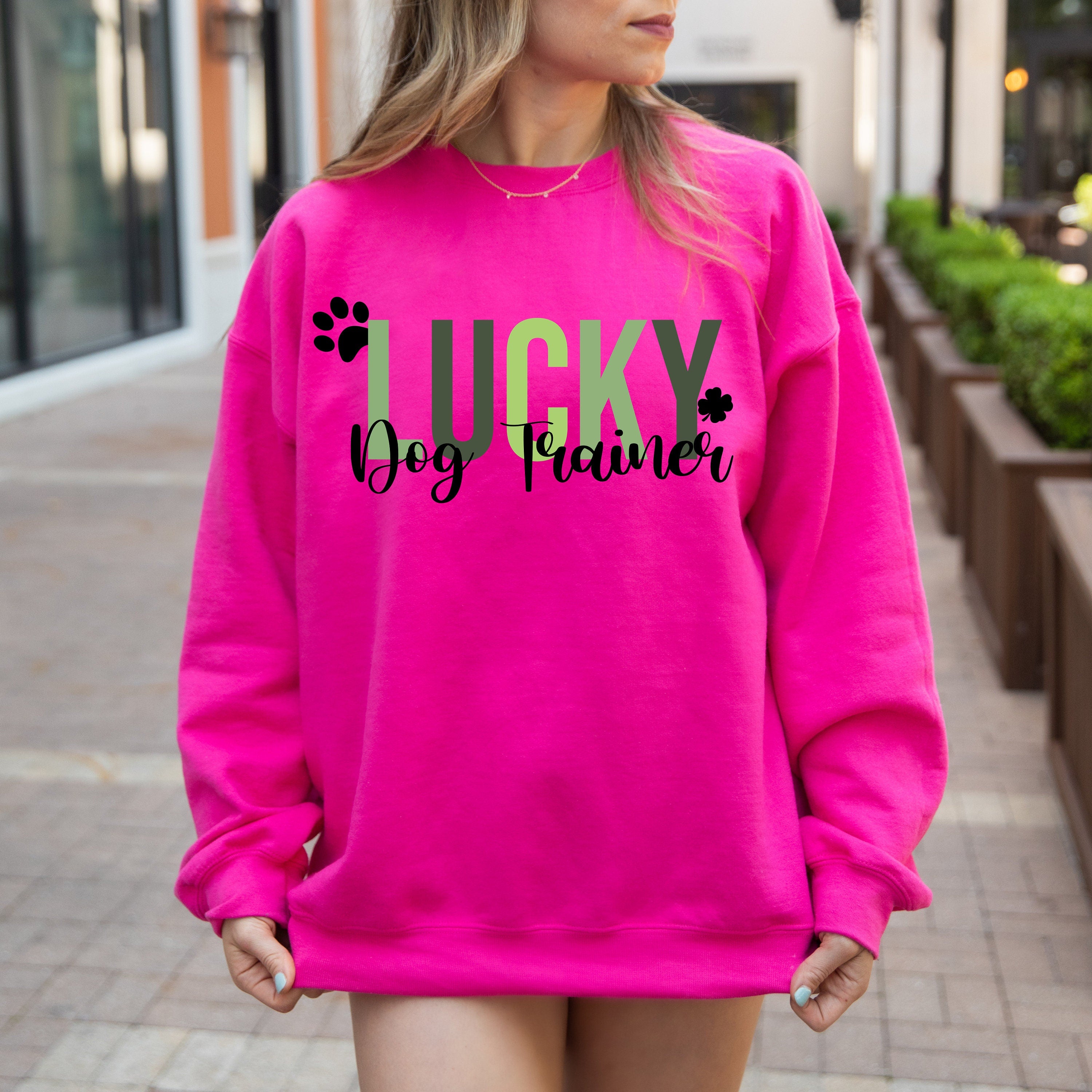 Lucky Sweatshirt, Custom Dog Profession,Saint Patrick's Pullover, St Patty's Sweatshirt,St Patricks Day Sweatshirt,St Patricks Day Crewneck,
