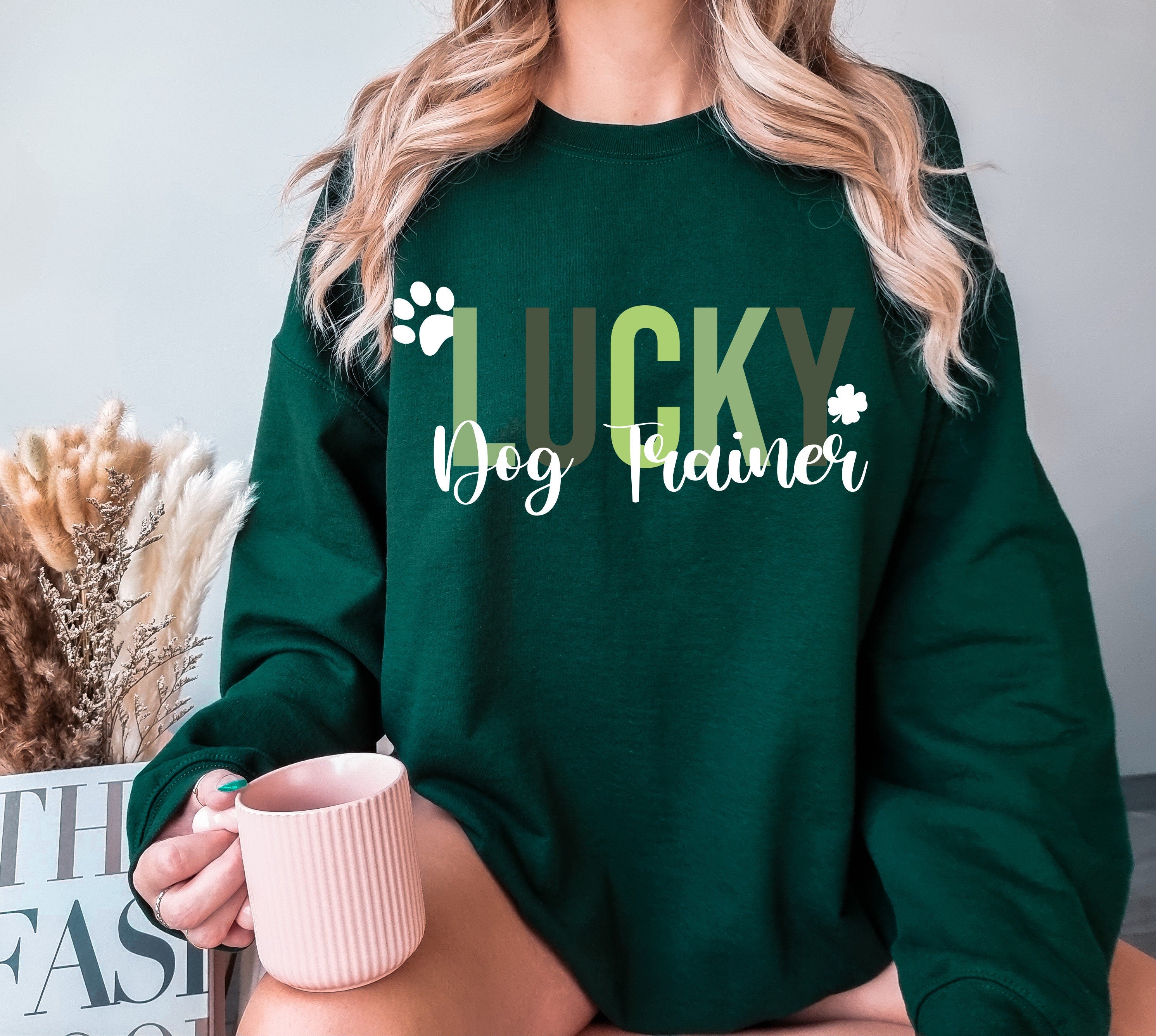 Lucky Sweatshirt, Custom Dog Profession,Saint Patrick's Pullover, St Patty's Sweatshirt,St Patricks Day Sweatshirt,St Patricks Day Crewneck,