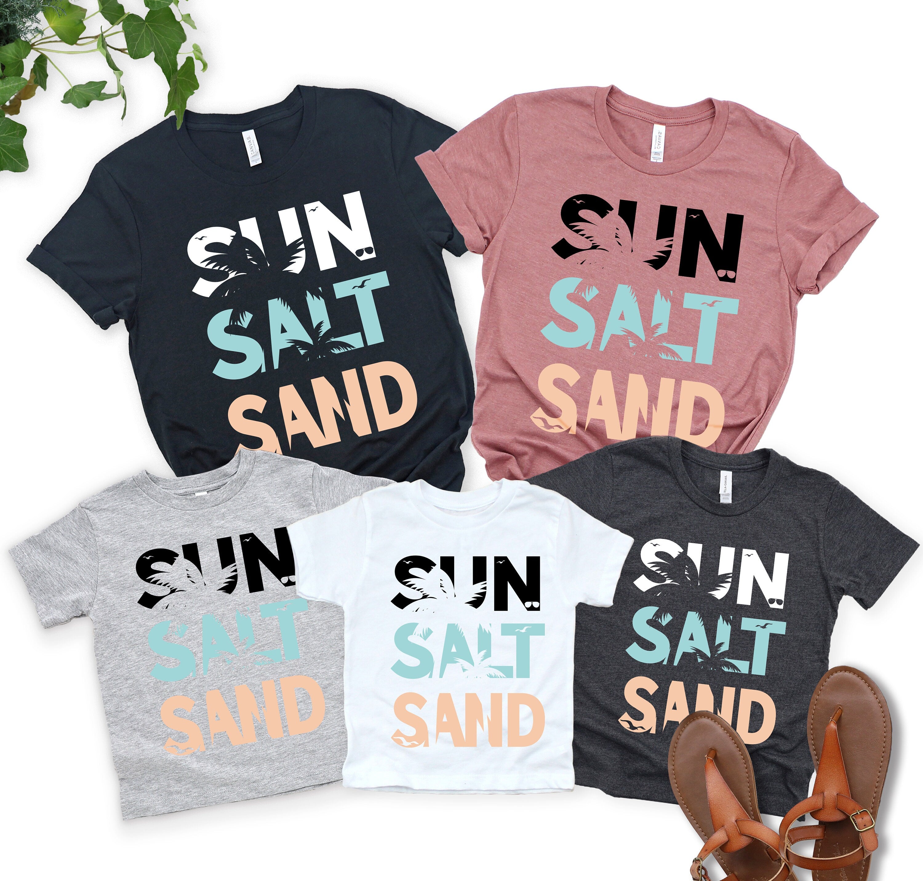 Sun Salt Sand Shirt, Funny Summer Tee, Holiday Shirt,Beachy Vibes Tee,Family Shirt,Summer Vacation Shirts,Family matching shirt,Summer Vibes