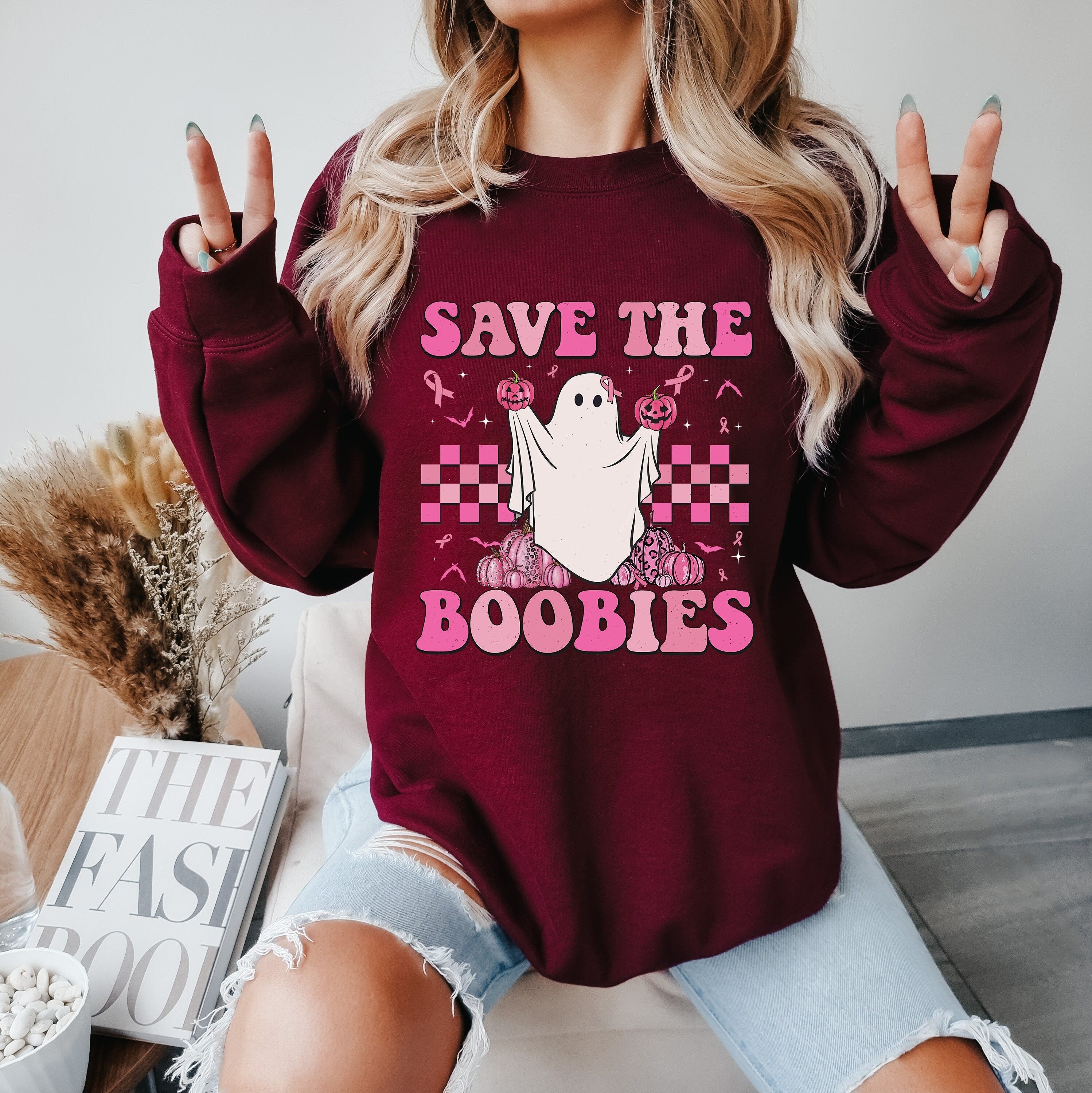 Breast Cancer Sweatshirt, American Flag Sweater, Cancer Awareness Sweatshirt For Mom, Flag Sweats, Hope Sweatshirt, Pink Ribbon Sweatshirt