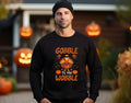 Gooble Wobble  Sweatshirt, Pumpkin Sweatshirt, Thanksgiving Family Sweatshirt, Gobble Trendy Sweatshirt, Women Thanksgiving sweater