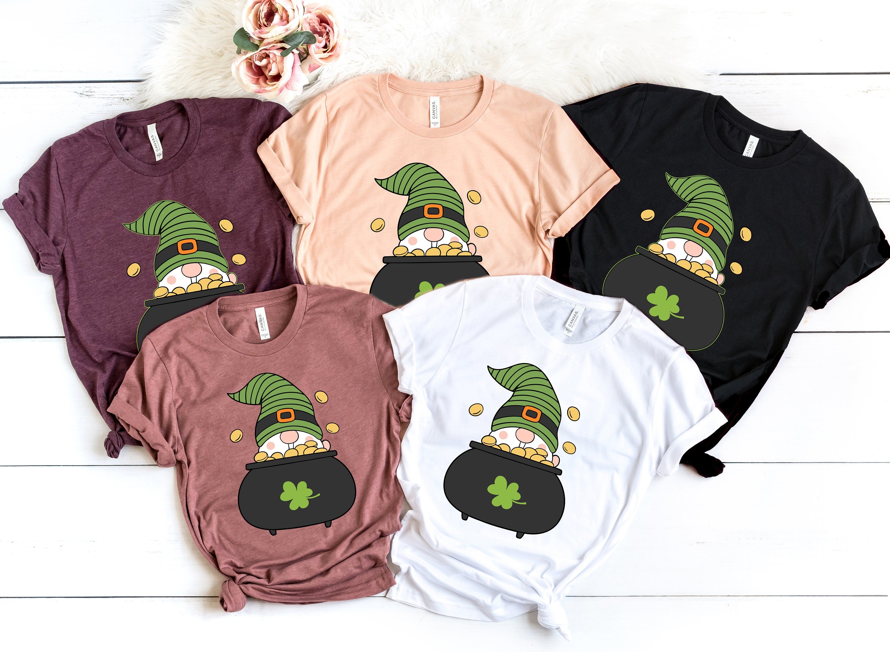 St Patrick's Day Gnomes Shirt, Gnomes Shirt, Happy St Patrick's Day Shirt,Luck of the Irish, Irish Day Shirt, Rainbow Shirt,St Patty's Shirt