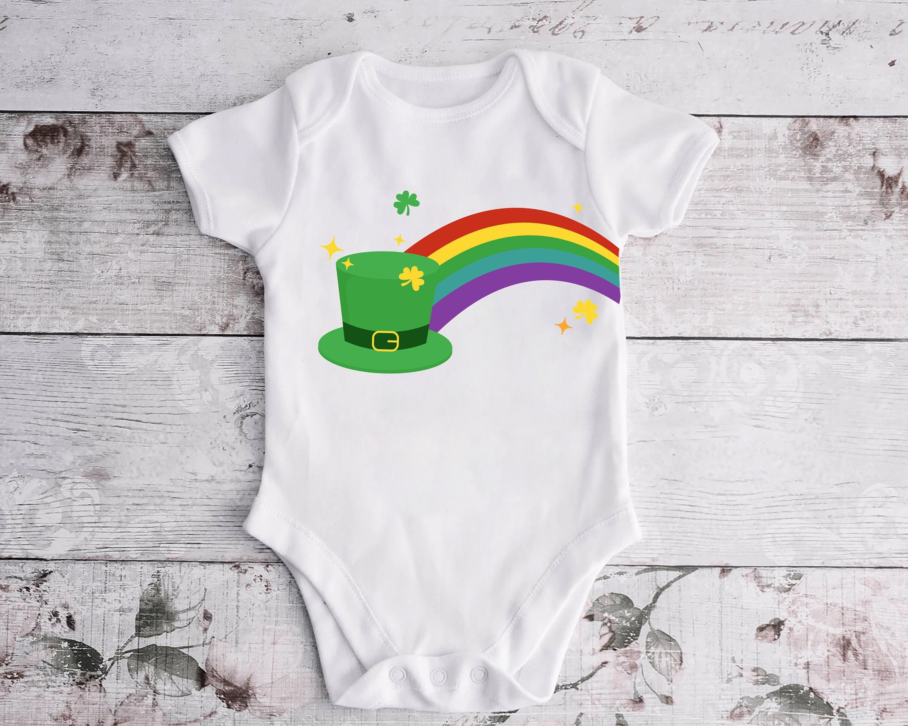 Rainbow Baby and family shirt, Gnomes Shirt, Happy St Patrick's Day Shirt,Luck of the Irish, Irish Day Shirt, Rainbow Shirt,St Patty's Shirt