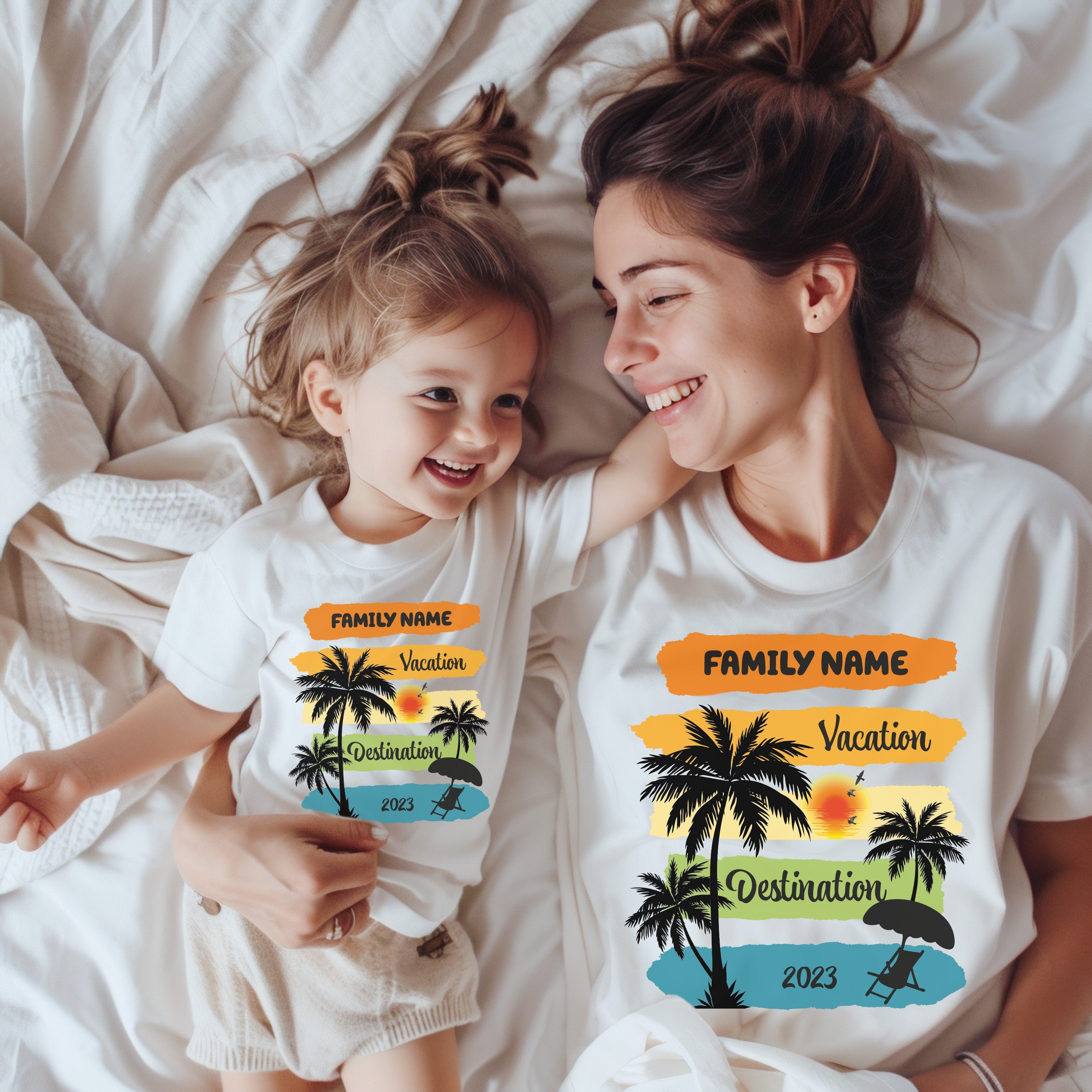 Custom Family Vacation Shirt, Family travel Matching Shirts,Beachy Vibes Tee, Personalized Family Shirt,Summer Vacation Shirts, Sun Rays Tee