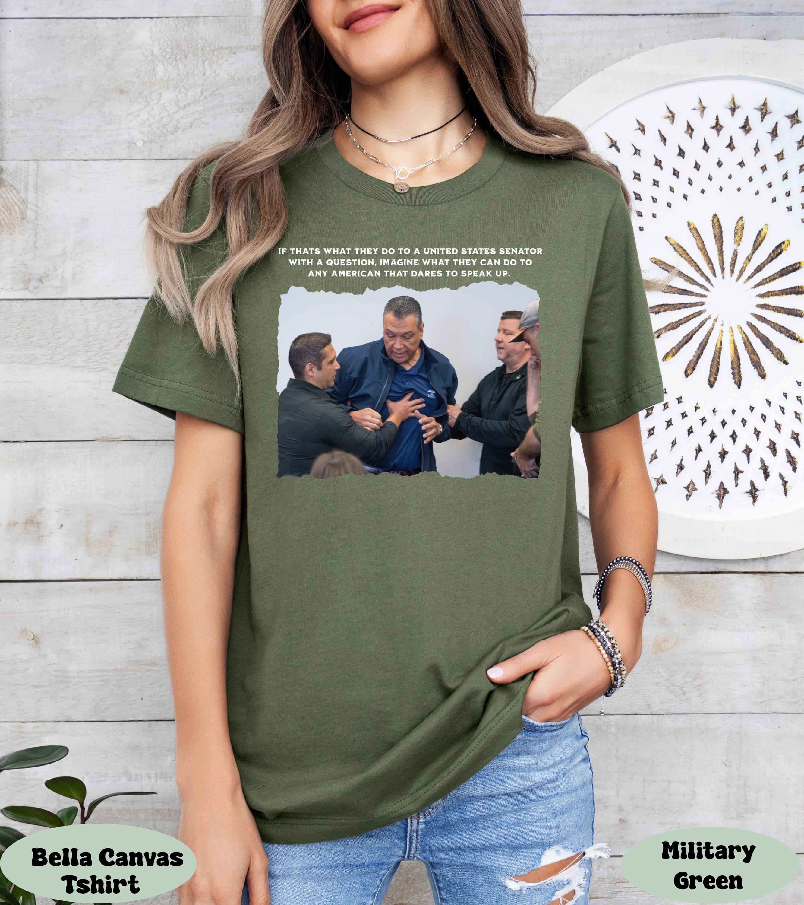 Senator Alex Padilla Shirt, DHS Overreach Graphic Tee, Activist Tee, Stylized Mugshot Shirt, Bold Political Statement Tee, Immigration Tee