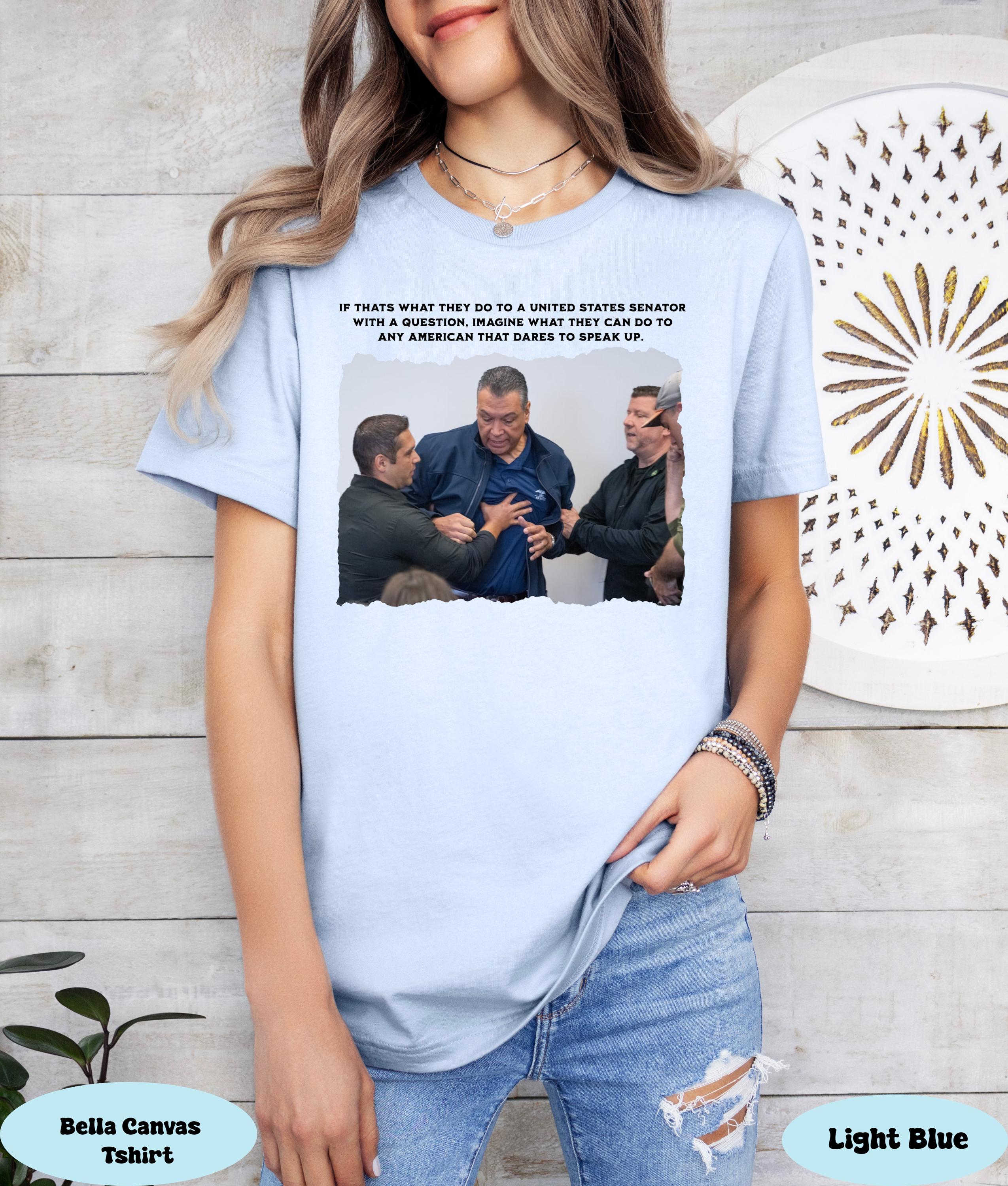 Senator Alex Padilla Shirt, DHS Overreach Graphic Tee, Activist Tee, Stylized Mugshot Shirt, Bold Political Statement Tee, Immigration Tee