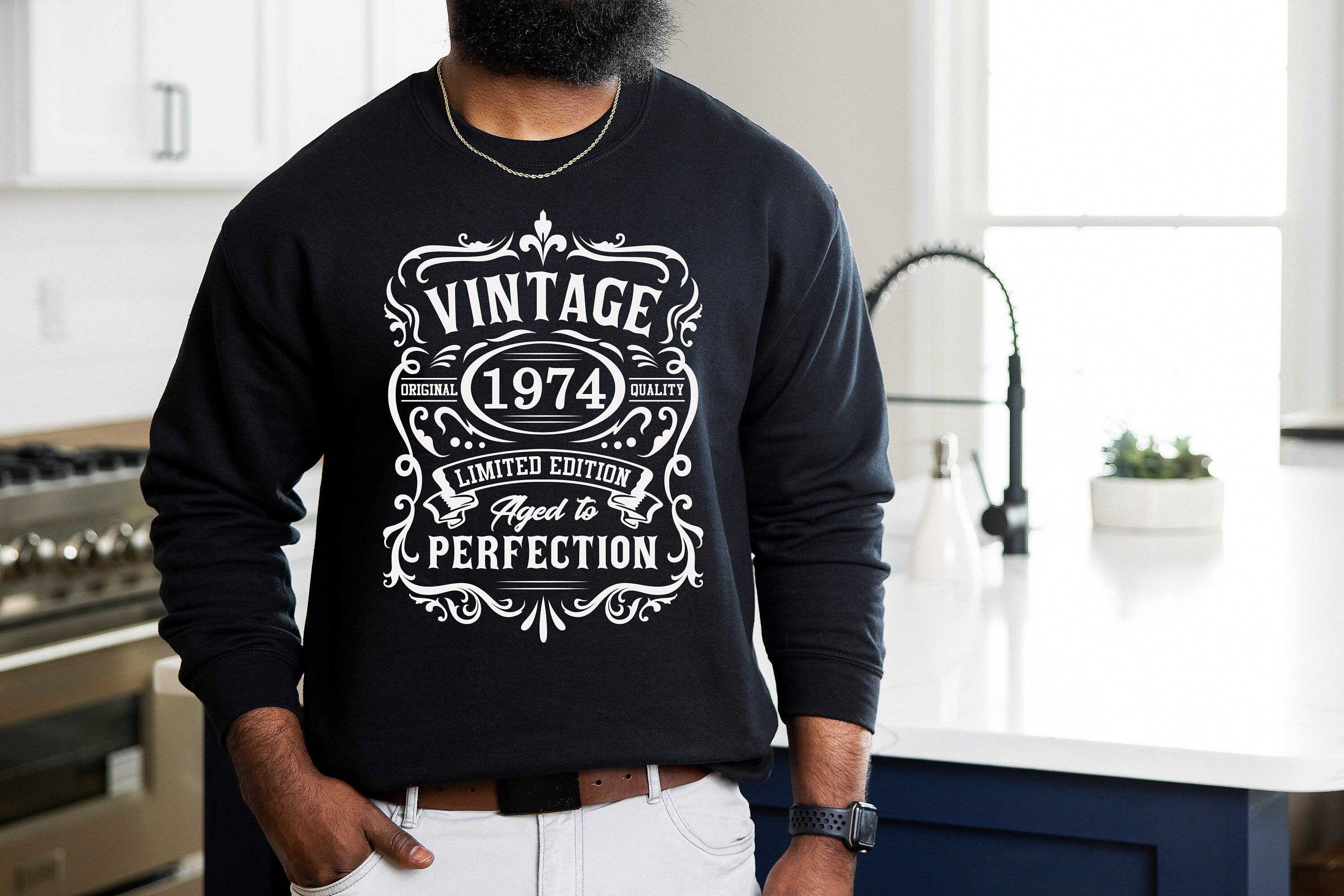 1974 Limited Edition Sweatshirt, Birthday Gift for Women, 1974 Well Aged Sweatshirt, 50th Birthday, Fifth Birthday Sweatshirt Gifts,1974 Tee