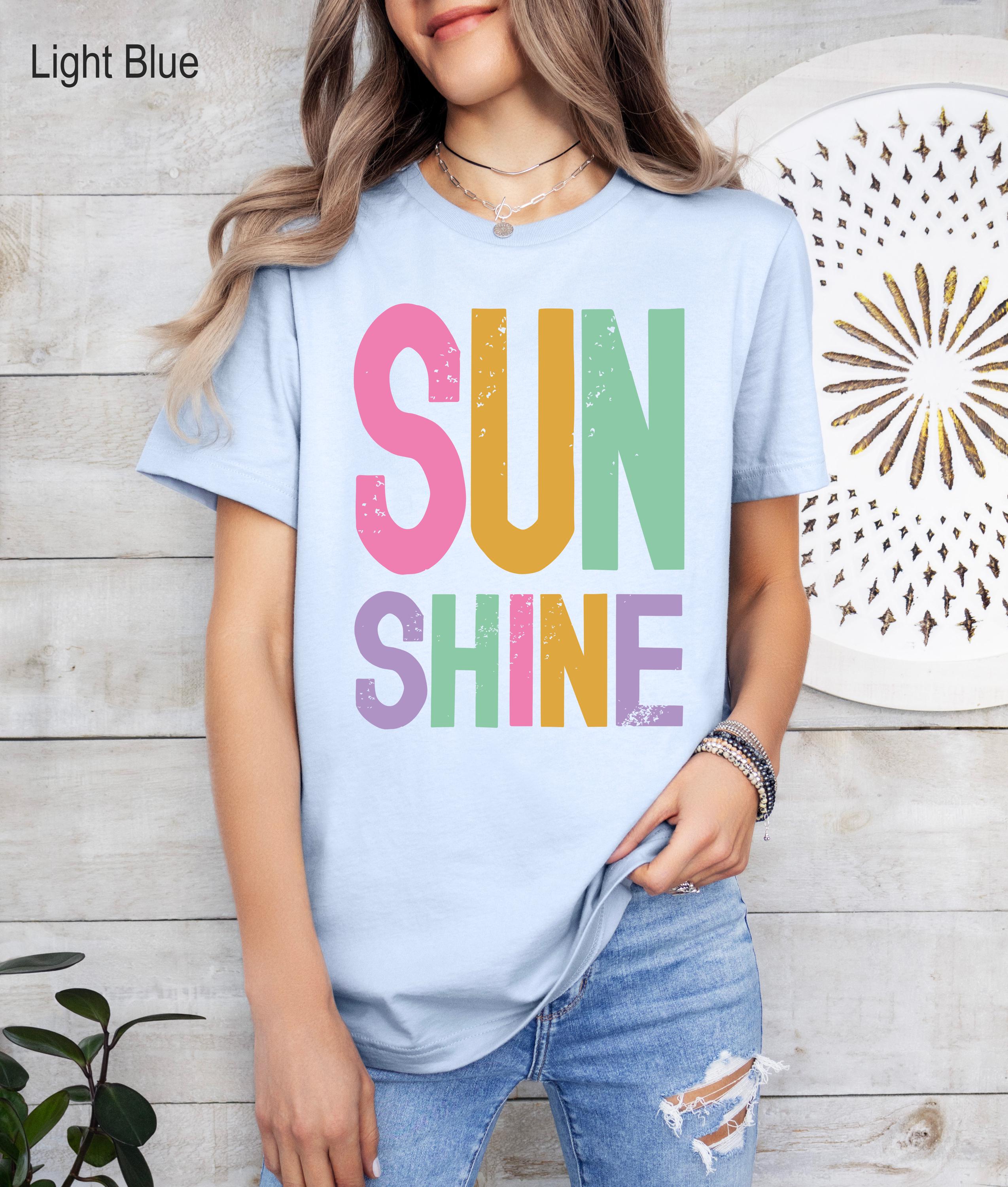 Sunshine T-Shirt, Vintage Sunshine Tee, Hello Sunshine T-Shirt, Retro Beach Vacation Tee, Beachy Vibes Shirts, You Are My Sunshine Shirt