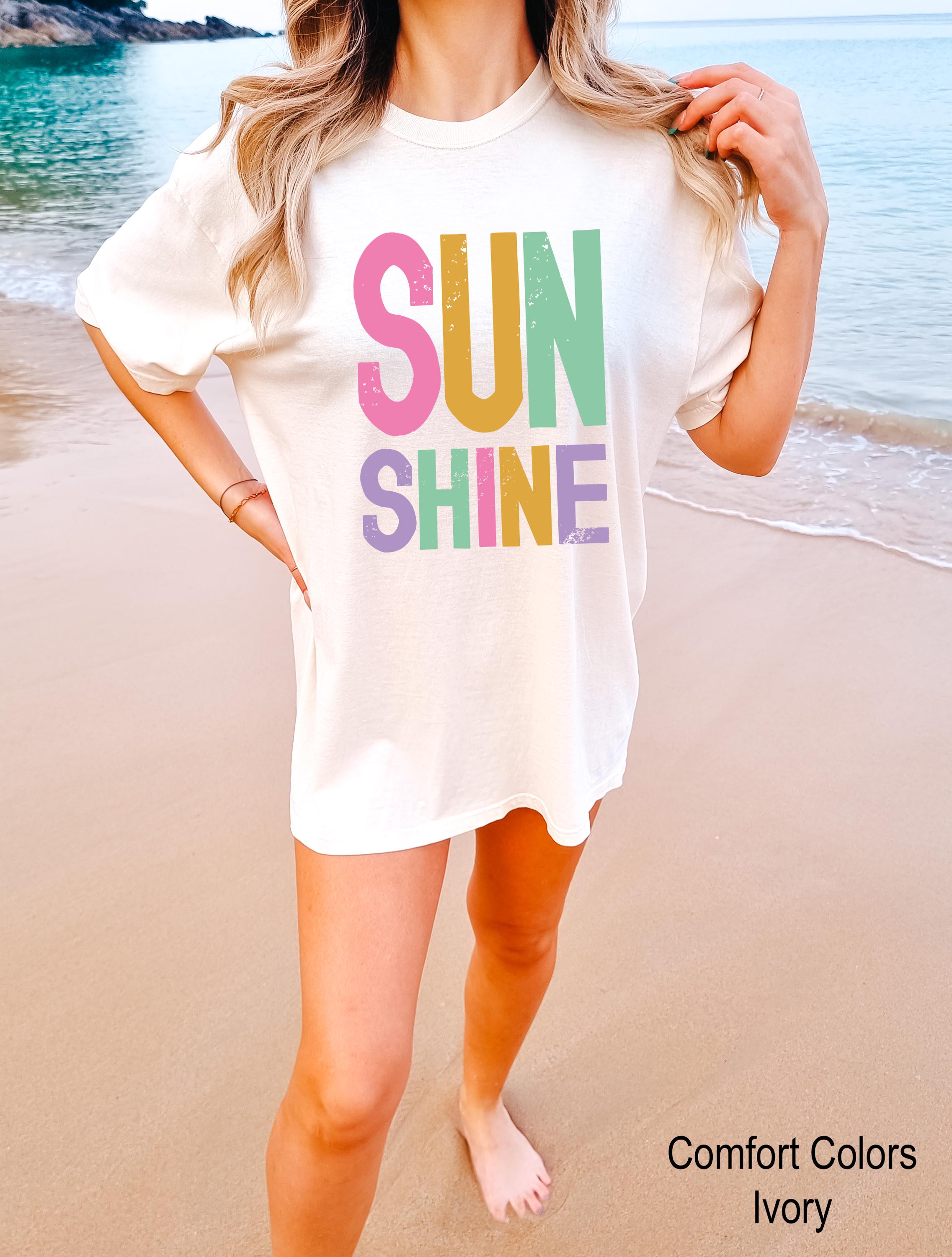 Sunshine T-Shirt, Vintage Sunshine Tee, Hello Sunshine T-Shirt, Retro Beach Vacation Tee, Beachy Vibes Shirts, You Are My Sunshine Shirt