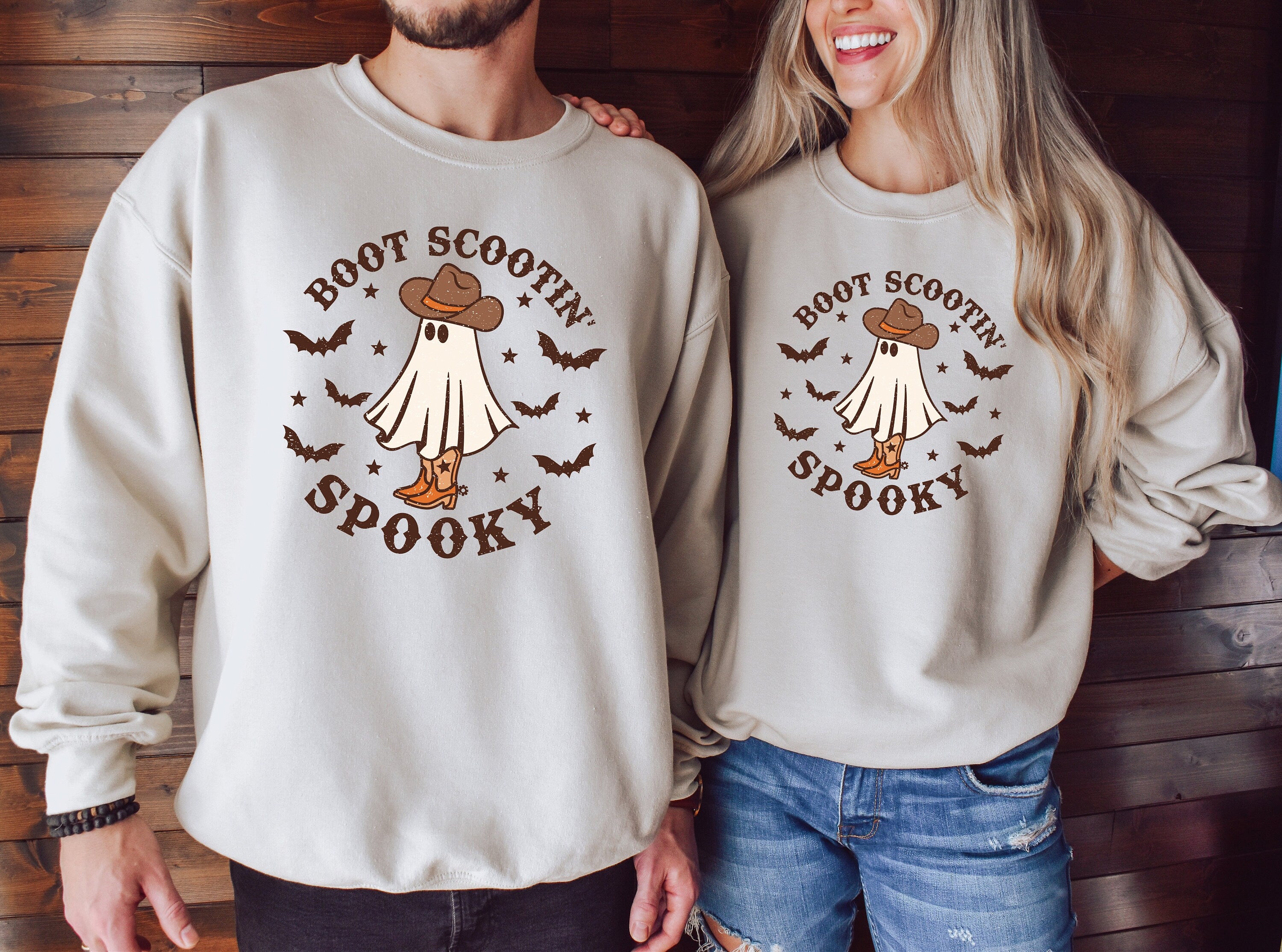 Boot Scootin Spooky Sweatshirt,Halloween Sweatshirt ,Cowboy Ghost Sweatshirt,Western Halloween Sweatshirt,Happy Halloween,Cute Spooky Shirt