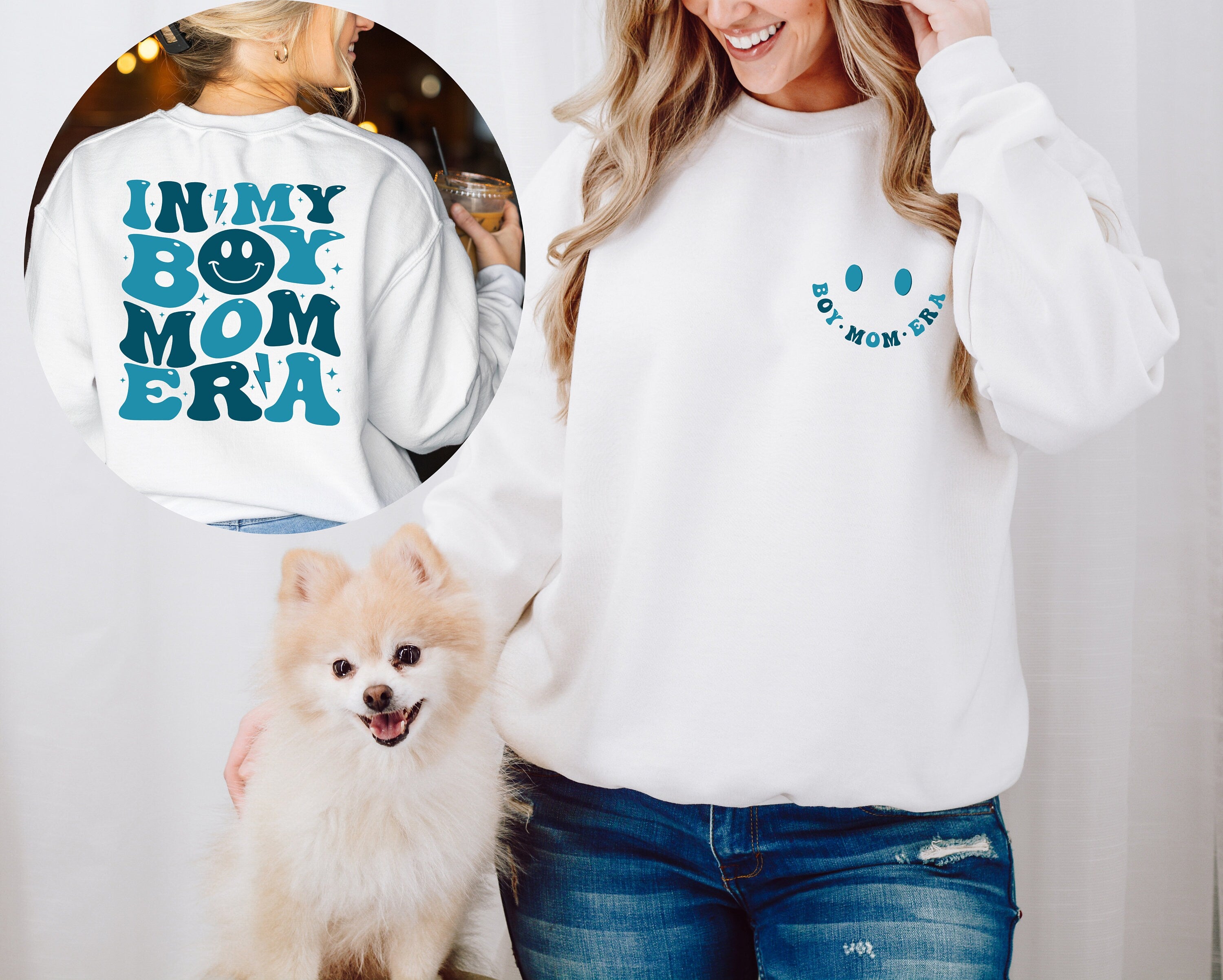 In My Boy Mom Era Sweatshirt, Boy Mama Sweatshirt, Boy Mom Club, Boy Mom Sweatshirt, New Mom Gift, Gender Reveal, Expecting Mom Gift