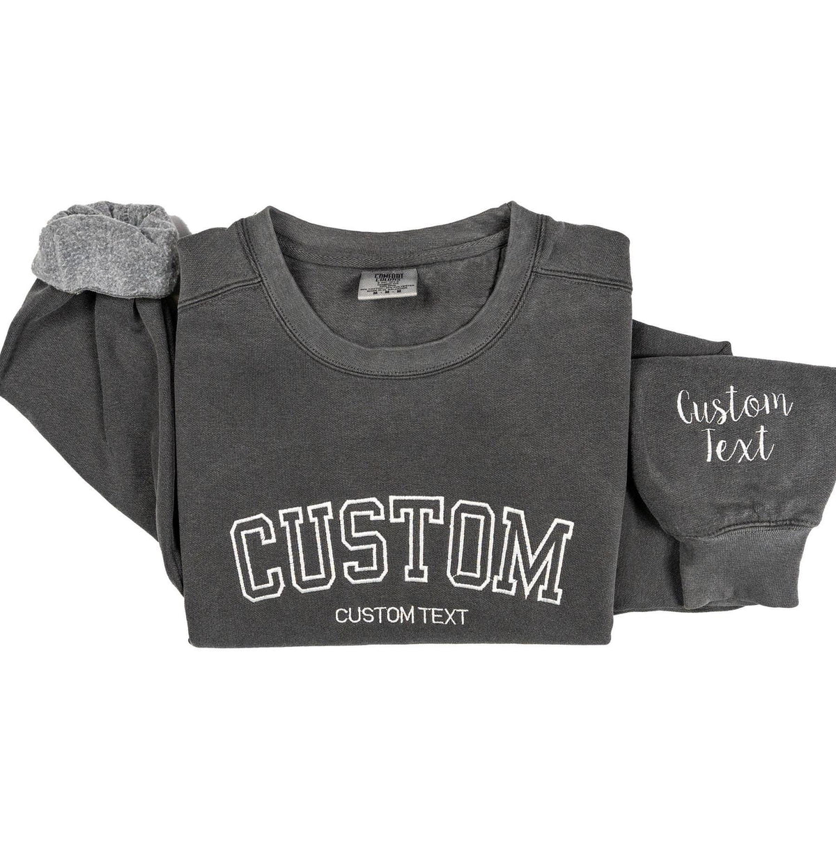 Comfort Colors Embroidered Sweatshirt, Custom Sweatshirt, Mama Sweatshirt, Embroidered Sweatshirt, Custom embroidered Crewneck