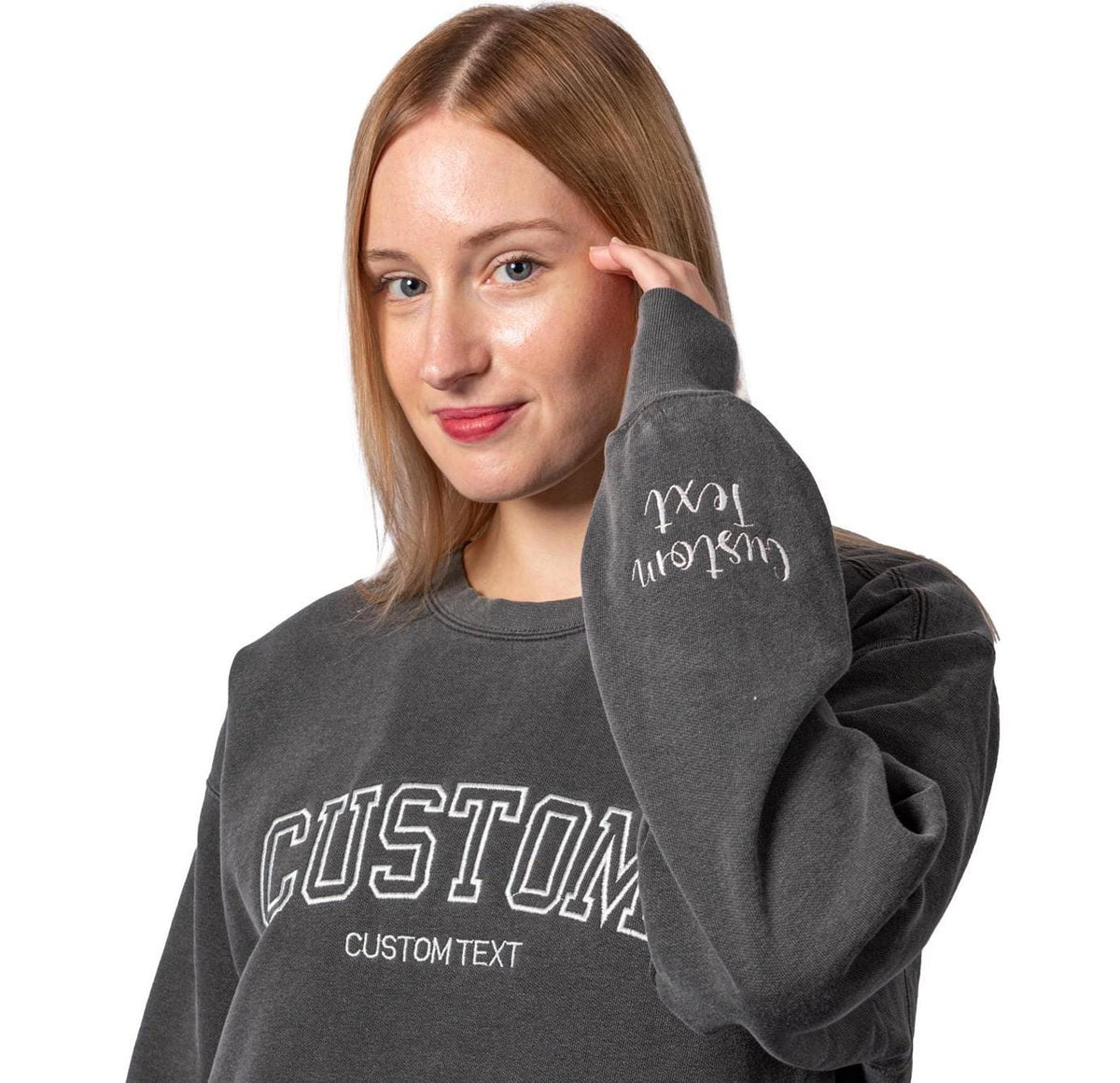 Comfort Colors Embroidered Sweatshirt, Custom Sweatshirt, Mama Sweatshirt, Embroidered Sweatshirt, Custom embroidered Crewneck