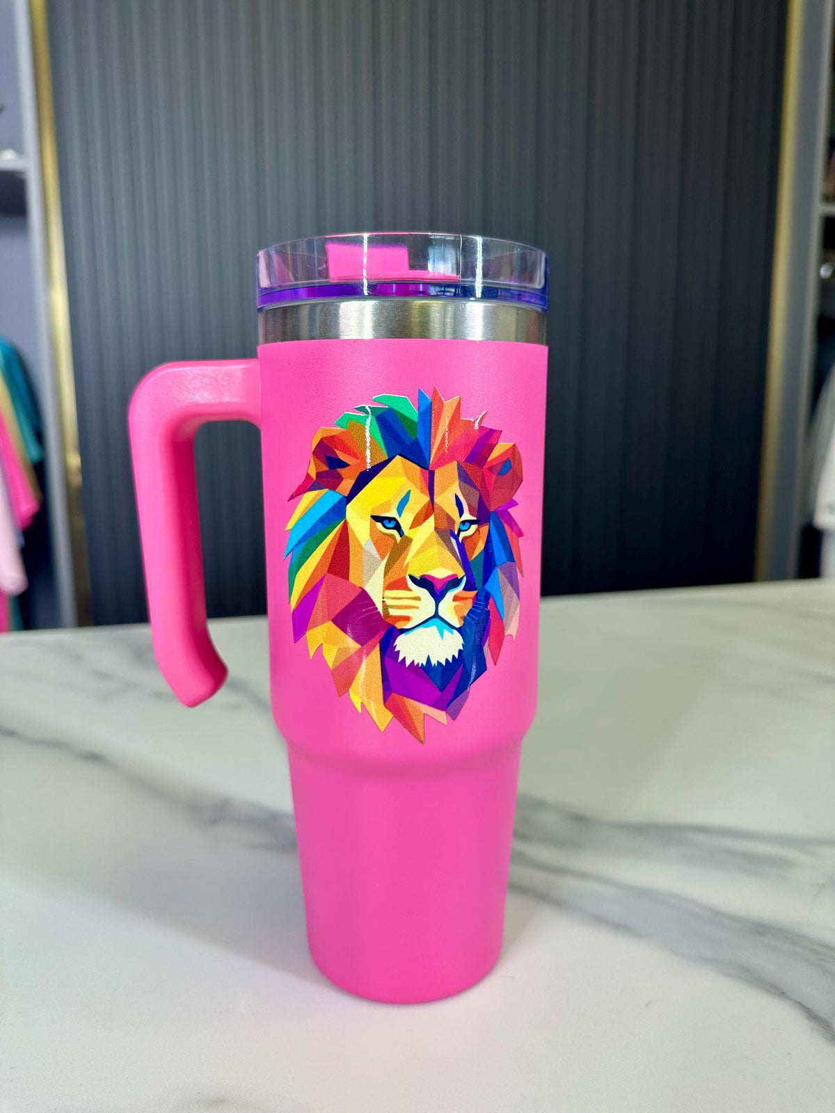 Personalized 40oz Tumbler with Handle & Straw, UV print TikTok Cup, Gift For Her, 40 oz, 30 oz, 20 oz Travel Mug, Gift for Him