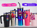 Personalized 40oz Tumbler with Handle & Straw, UV print TikTok Cup, Gift For Her, 40 oz, 30 oz, 20 oz Travel Mug, Gift for Him
