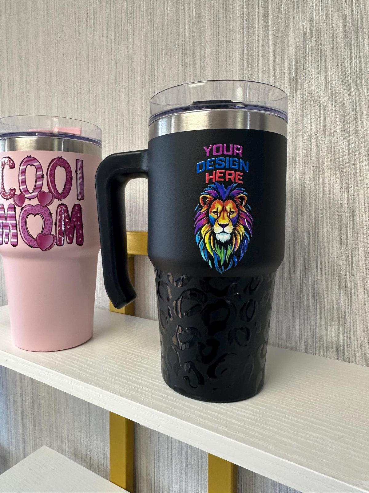 Personalized 40oz Tumbler with Handle & Straw, UV print TikTok Cup, Gift For Her, 40 oz, 30 oz, 20 oz Travel Mug, Gift for Him