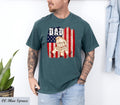 Custom Dad with Kids Hands Flag T-Shirt, Papa USA Flag Custom Kids Names Tee, Fist Bump Dad Shirt, Happy Father's Day, Trending Now Papa Shirt