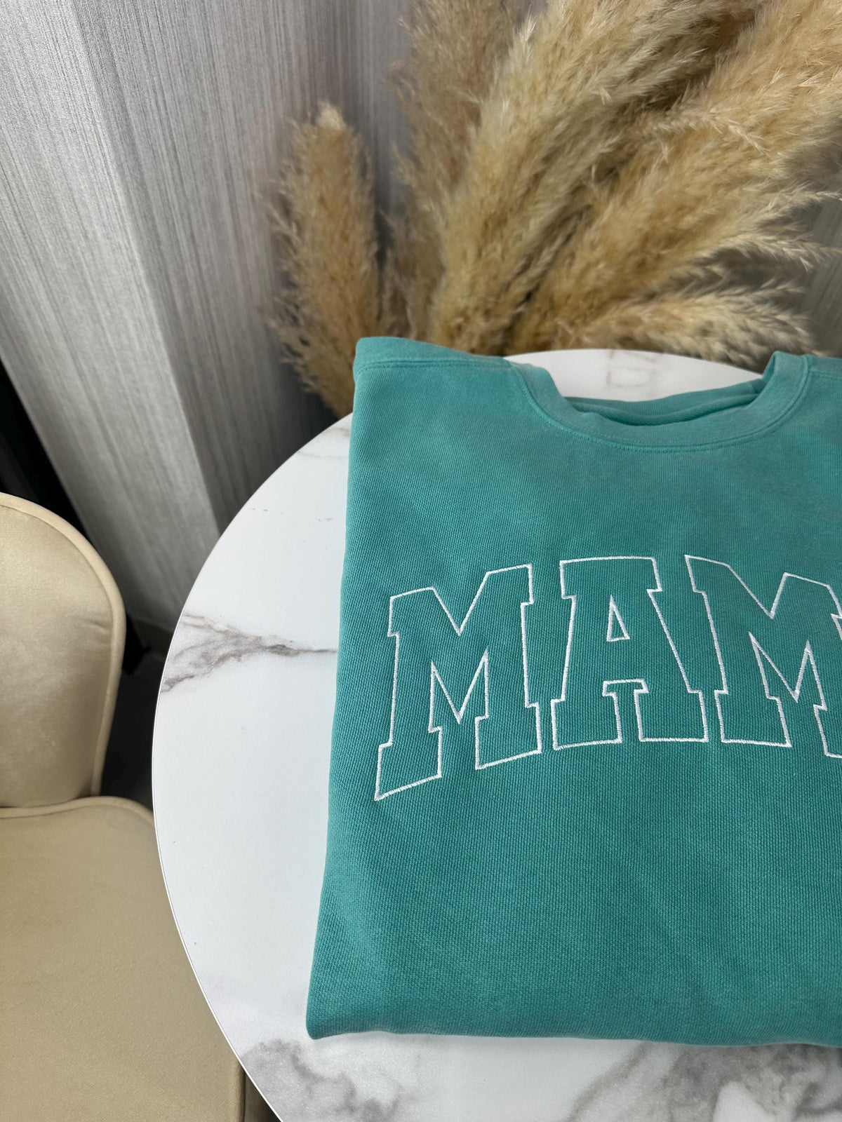 Custom Embroidered Mama Sweatshirt, Personalized Mom Sweatshirt With Kids Name Sleeve, Custom Moms Sweatshirt, Mom Gifts, Mothers Day