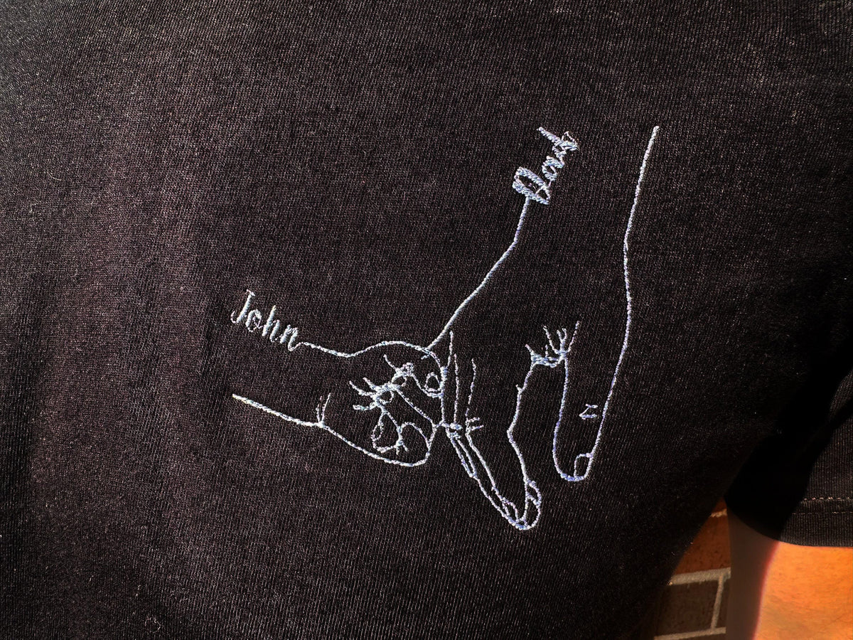 Custom embroidered Dad Shirt with Kids Name, Dad shirt, Custom Name Shirt, Grandpa Shirt, Father's Day Gift, Gift For Dad, New Dad Shirt