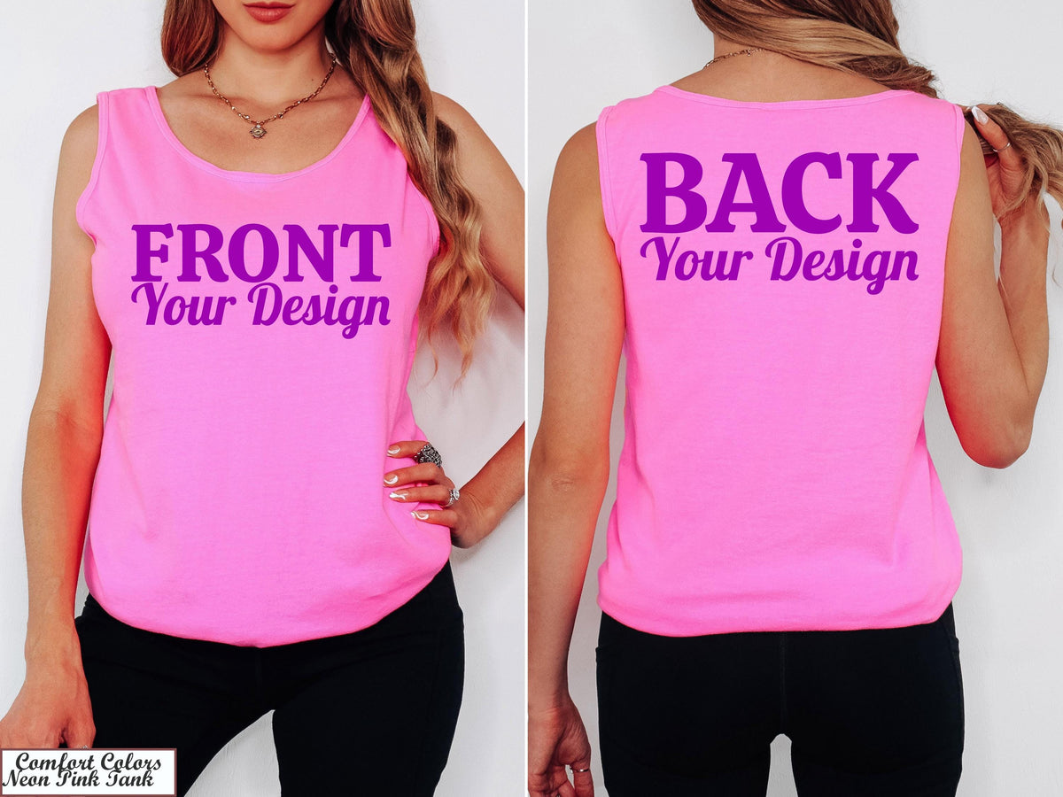 Comfort Colors Front And Back Custom Shirt, Custom Shirt, Inspired Text, Custom Text Shirt, Front and Back Personalized Shirt, Team Shirt