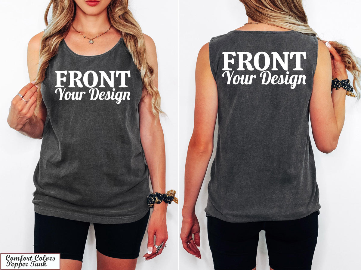 Comfort Colors Front And Back Custom Shirt, Custom Shirt, Inspired Text, Custom Text Shirt, Front and Back Personalized Shirt, Team Shirt