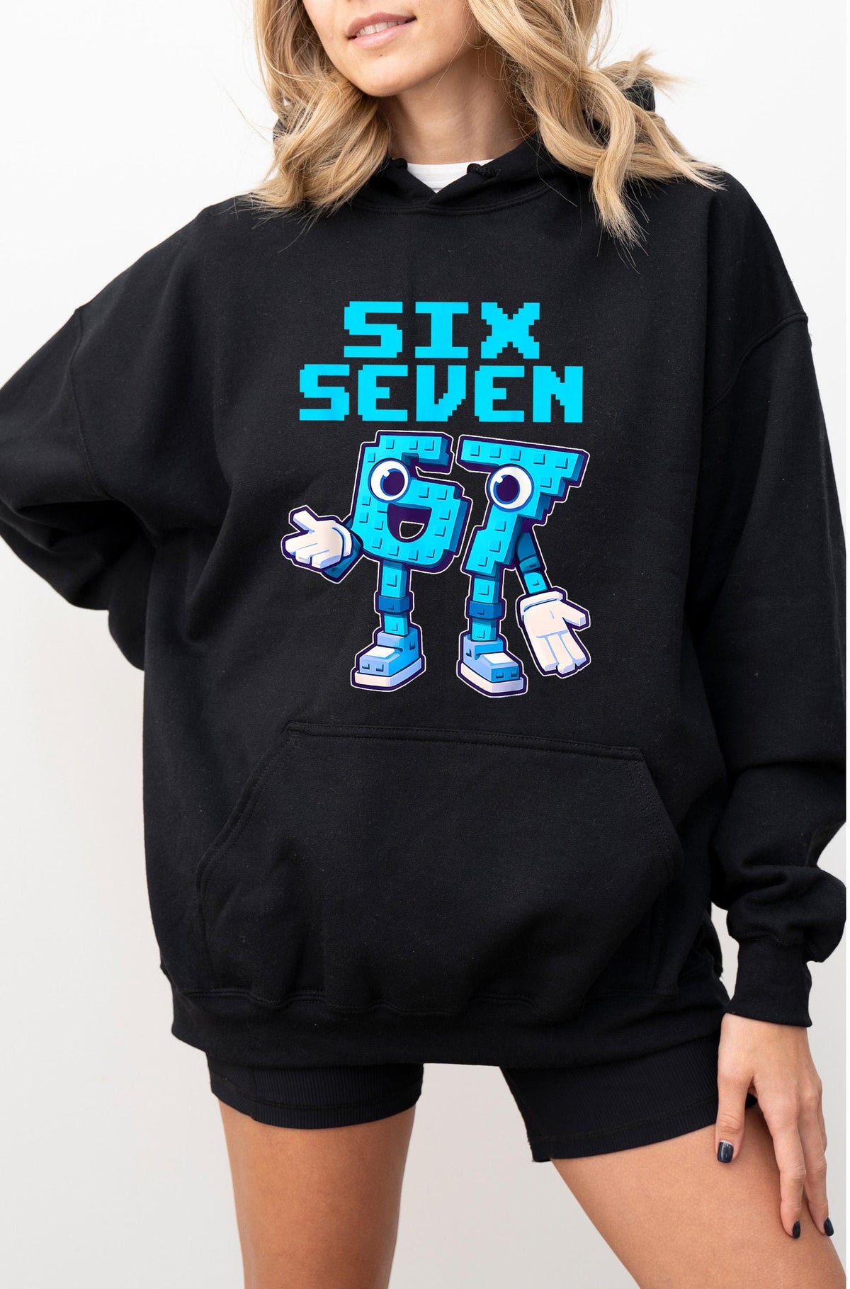 Six Seven Brainrot Italian Shirt – Funny 6 7 Brainrot Italian Meme Tee, Pixel Cartoon Character Shirt, Gamer Humor Graphic Tee, Kids Gaming