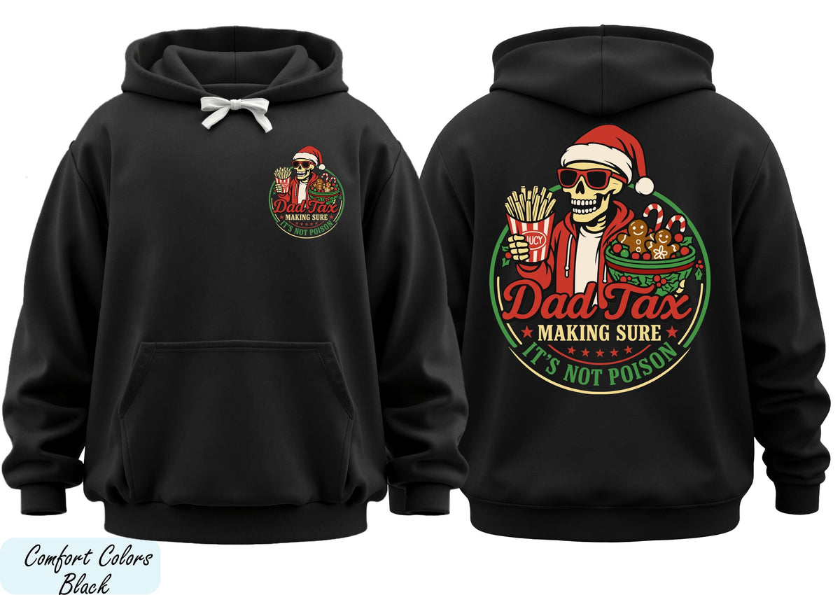 Dad Christmas Hoodie: Sarcastic Santa Skeleton (Multiple Sizes)