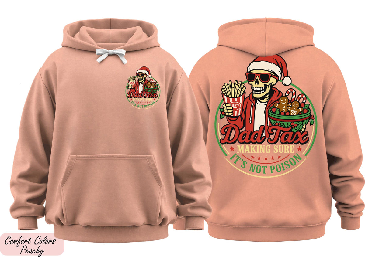 Dad Christmas Hoodie: Sarcastic Santa Skeleton (Multiple Sizes)