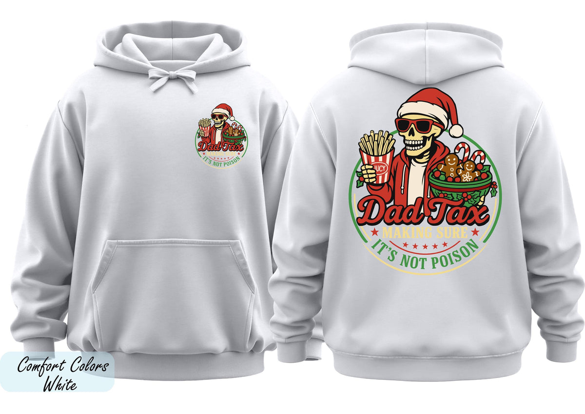 Dad Christmas Hoodie: Sarcastic Santa Skeleton (Multiple Sizes)