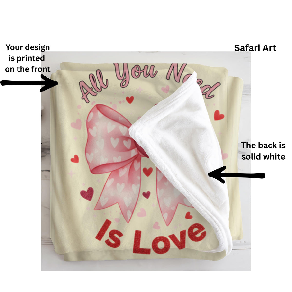 All you Need Is Love Valentine Throw Blanket, Valentines Day Bow Blanket, Love Quote Blanket, Romantic Valentine Blanket, Cozy Love Throw
