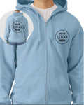 Custom Zip-Up Hoodie: Personalized Logo - Team Sweatshirt