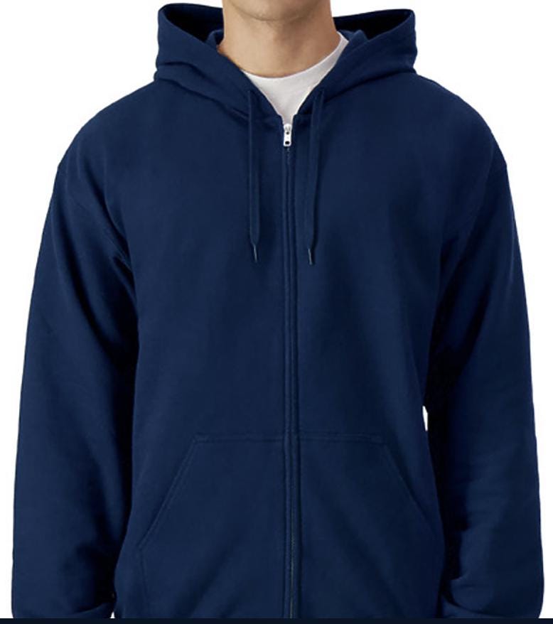 Custom Zip-Up Hoodie: Personalized Logo - Team Sweatshirt