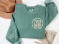Personalized Logo Embroidered Sweatshirt, Custom Business Logo Embroidery Hoodie, Customized Company Logo Outfit, Custom Team Logo Clothings