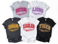 Custom School Mascot Football Baseball Shirt, Personalized Spirit Tee | Unisex Fit