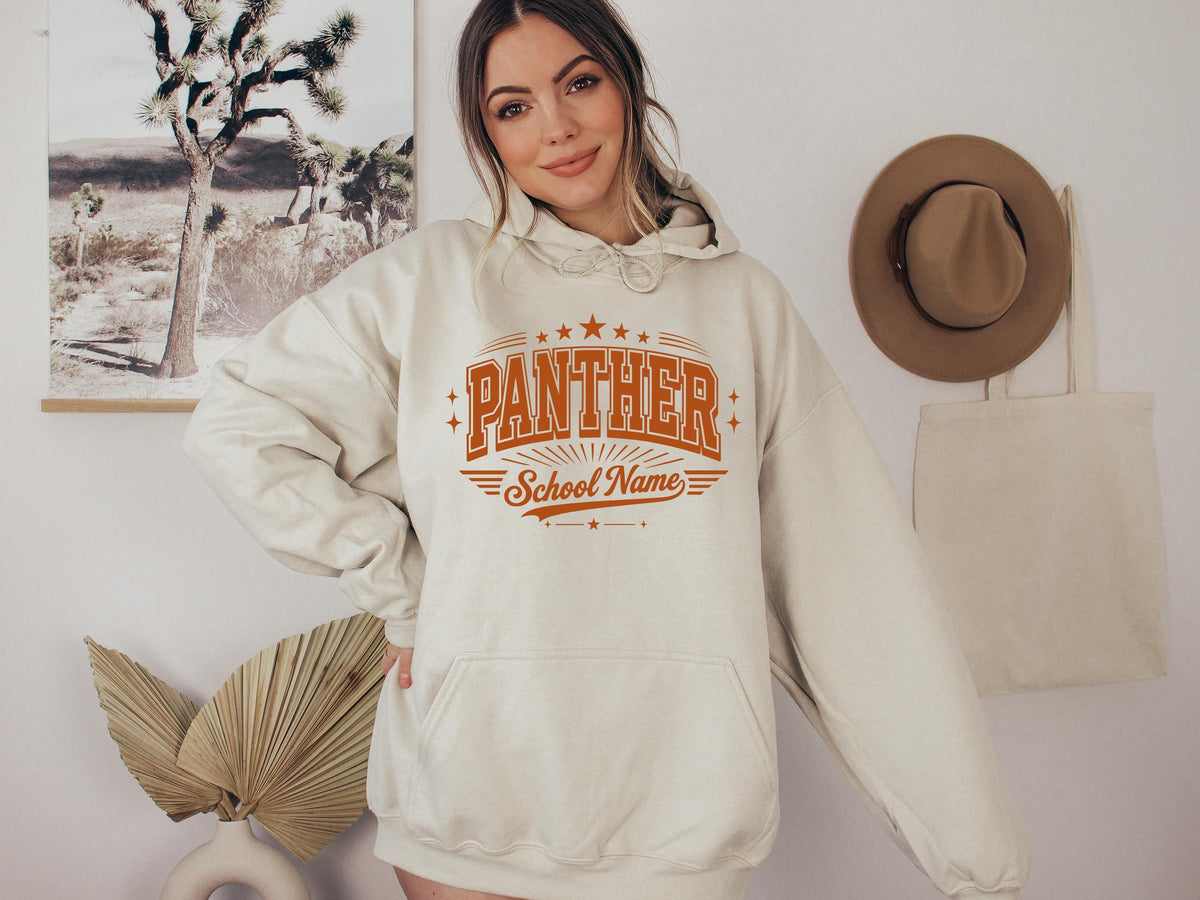 Custom School Mascot Football Baseball Shirt, Personalized Spirit Tee | Unisex Fit