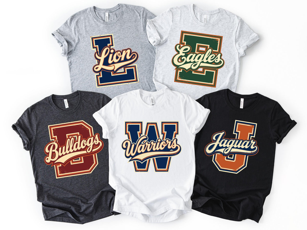 Custom Mascot Shirt | Personalized School Spirit Tee | Unisex Relaxed Fit Apparel